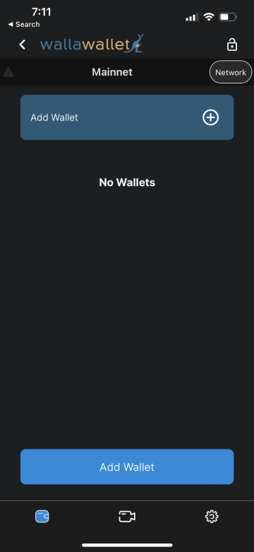 WW Multiple Wallets Screen